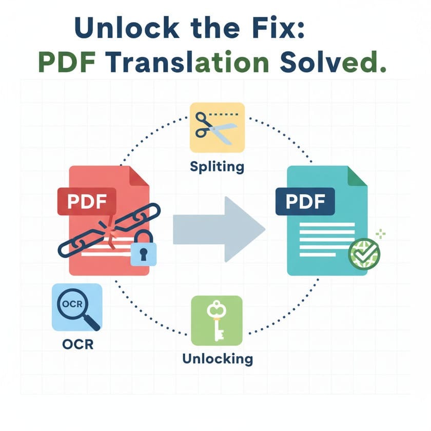 【ケース別】PDF翻訳の「できない」を解決する実践テクニック
