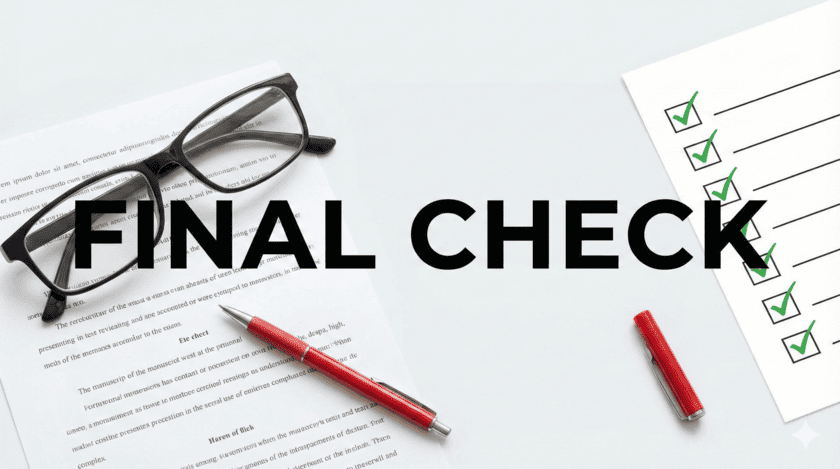 完成度を高める推敲と校正のチェックポイント